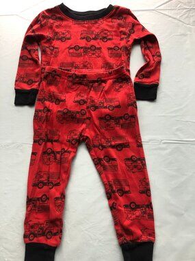 18 Months Carter's Loungewear Set w/Firetrucks; Red/Black; Super comfy! Buy now!